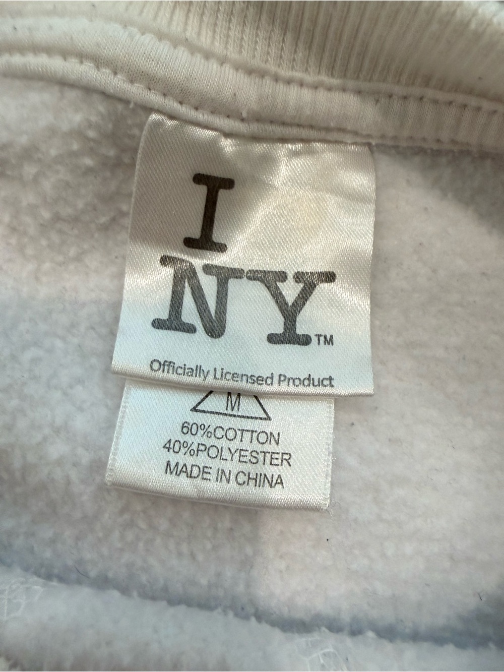 I ♥ NY White Graphic Sweatshirt - Picture 3 of 3